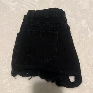 SHEIN Black Denim Shorts